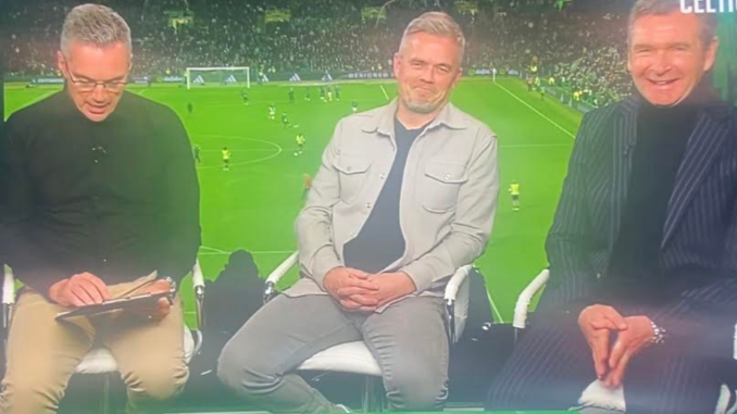 Celtic TV host trolls Rangers during Dundee coverage as pundits laugh at rivals over Aberdeen result