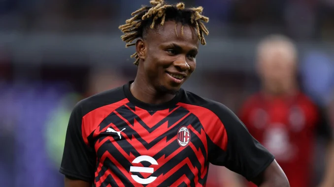 Champions League: Chukwueze bags assist in AC Milan’s win against Club Brugge