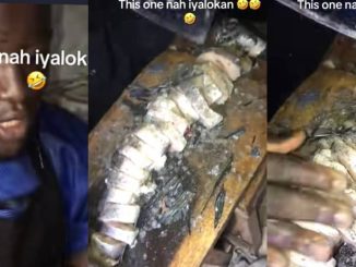 Drama as customer insists fish seller divide single fish into 33 pieces