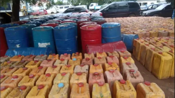 Customs seizes 33,595 litres of petrol allegedly bound for Cameroon