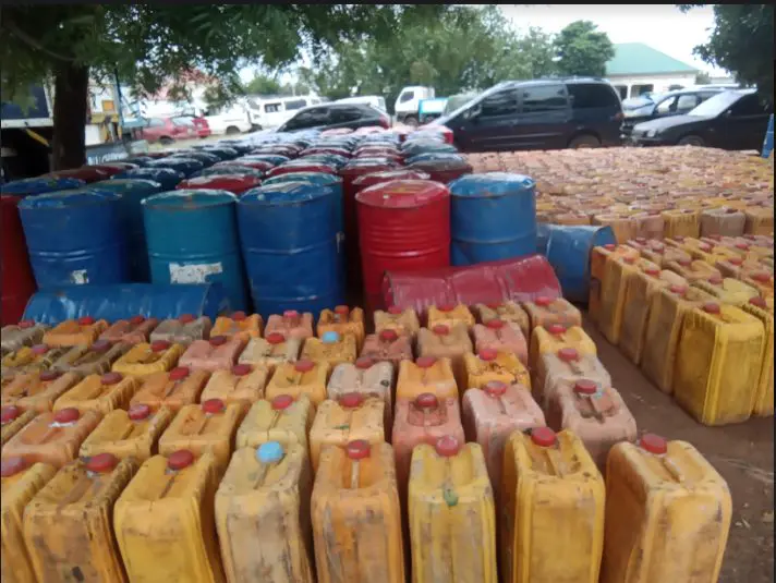 Customs seizes 33,595 litres of petrol allegedly bound for Cameroon