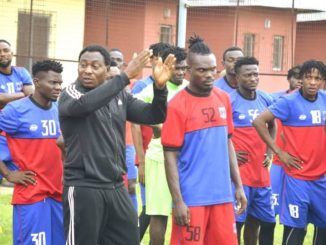 Daniel Amokachi with Lobi Stars