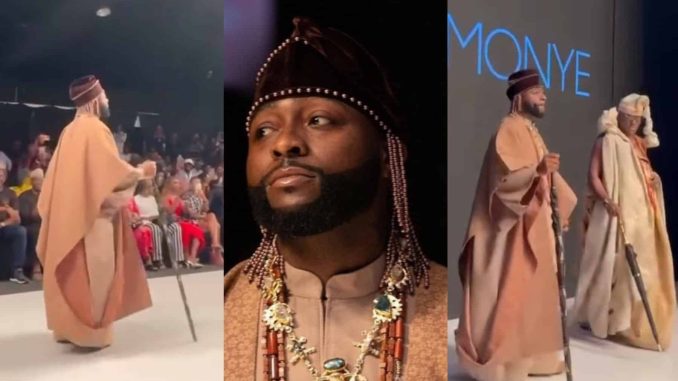 Davido shines as he walks runway at Lagos Fashion Week