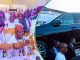 Davido’s Uncle Governor Adeleke Gifts Ooni of Ife Brand new SUV jeep for 50th Birthday, Video Trends