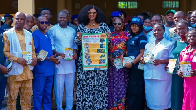 Ebonyi First Lady visits cholera patients