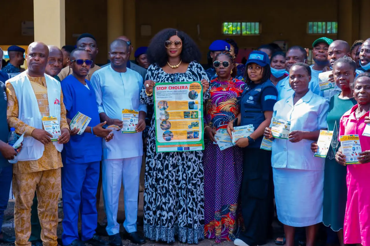 Ebonyi First Lady visits cholera patients