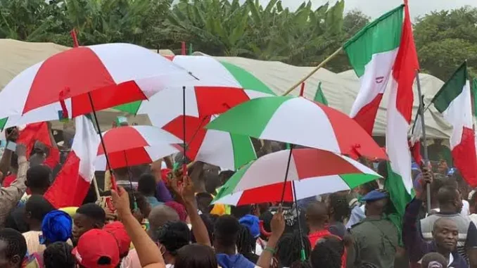 Edo election: PDP supporters protest at INEC office