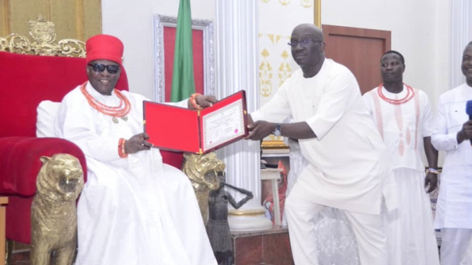 Edo guber: Oba of Benin opens up on Okpebholo's victory