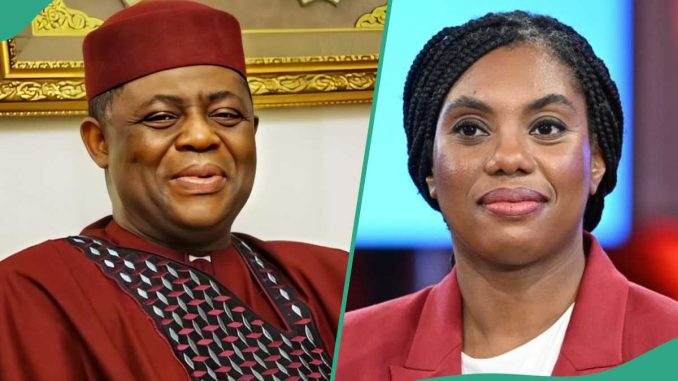 Ex-Minister Fani-Kayode Rubbishes UK Politician Badenoch for Attacking Nigerians: “Little Girl”