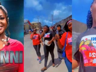 BBNaija: Fans flood streets in customized T-shirts to rally votes for Wanni