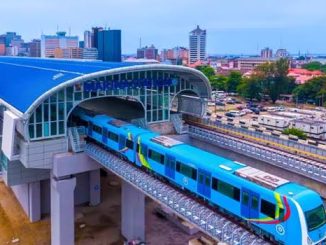 Fire Engulfs Lagos Blue Line Track