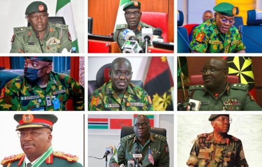 Full List Of Chiefs Of Army Staff Since 1966