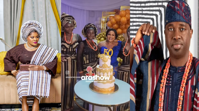 Funsho Adeoti Addresses Controversy Surrounding Her 50th Birthday Celebration.