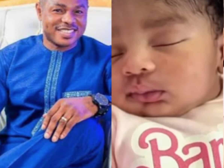 Gospel singer, Yinka Ayefele, wife welcomes baby girl (Photo)