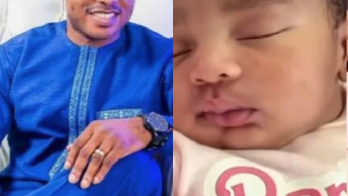 Gospel singer, Yinka Ayefele, wife welcomes baby girl (Photo)