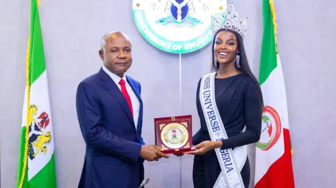 Gov Mbah Appoints Miss Universe Nigeria As Enugu Brand Ambassador