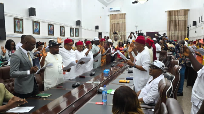 Gov Soludo swears-in newly elected 21 LG chairmen