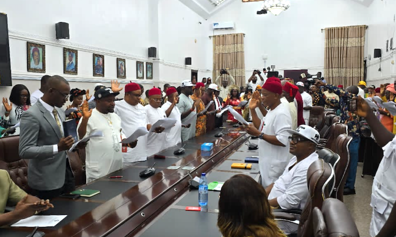 Gov Soludo swears-in newly elected 21 LG chairmen