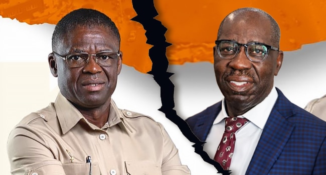 BREAKING: Heavy Security At Edo Gov't House As Obaseki Reportedly Moves To Stall Philip Shaibu’s Return