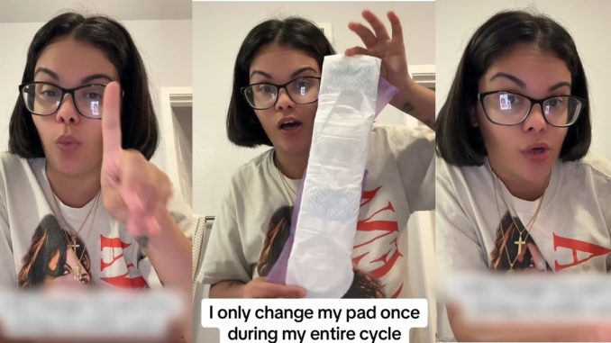 "I only use one pad throughout my menstrual cycle" – Lady shares (WATCH)