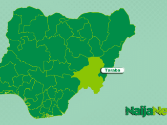 Map of Taraba State, Nigeria