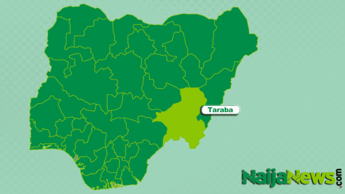 Map of Taraba State, Nigeria