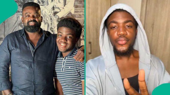 Kunle Afolayan’s Son Dispels Rumours About Him, Shares Romantic Video With Lady: “This One No Enter”