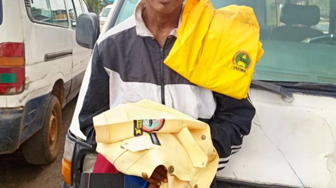 LASTMA Nabs Fake Traffic Officer Extorting Motorists