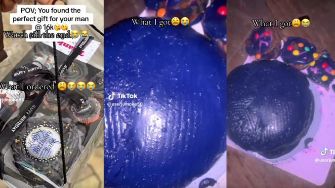 Lady Becomes The Victim Of "What You Ordered VS What You Got" After Receiving The Cake She Ordered Which Was A Far Cry From What She Had Requested (VIDEO)