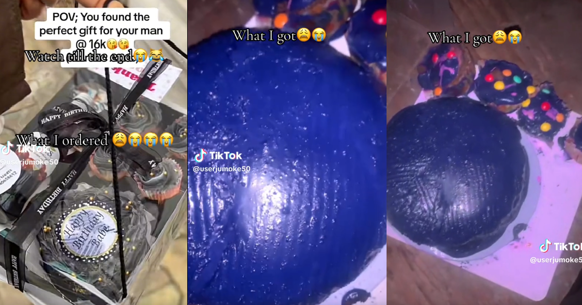 Lady Becomes The Victim Of "What You Ordered VS What You Got" After Receiving The Cake She Ordered Which Was A Far Cry From What She Had Requested (VIDEO)