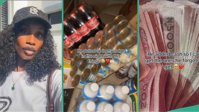 Lady Gushes Over Boyfriend Who Brought Provisions and Cash to Her Lodge in School, Video Trends