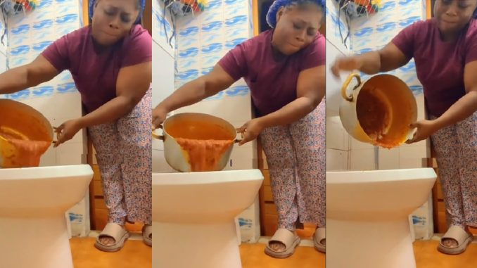 Lady shares how she disposed of freshly made soup because her guest added 'substance' to it (WATCH)