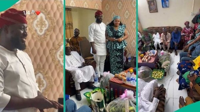 Man Arrives His Fiancee's House with Loads of Items for Introduction Ceremony, Video Trends