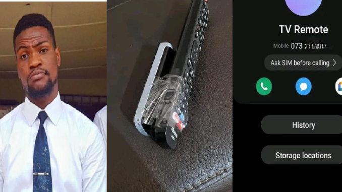 Man Devises An Ingenious Way To Make Sure He Never Loses His TV Remote (IMAGES)