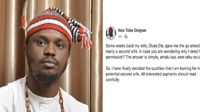 Man Shares The Seven Criteria A Lady Must Meet To Become His Second Wife, Approved By His Current Wife