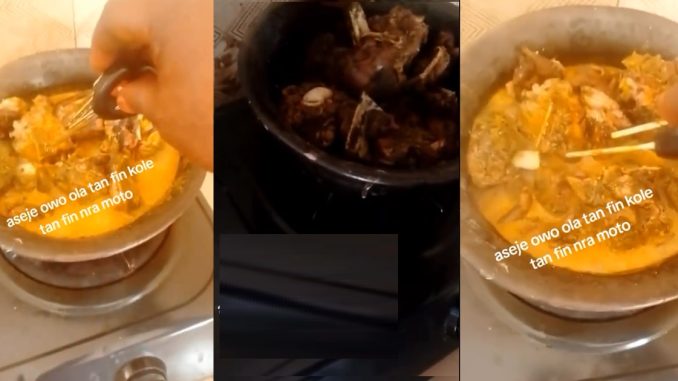 Man shares how to prepare 'sacr!fice' food for people who want to buy car (VIDEO)