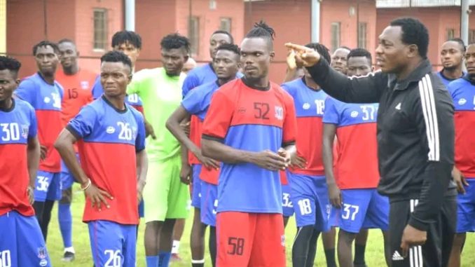 NPFL: Amokachi takes charge of first training session as Lobi Stars’ technical adviser