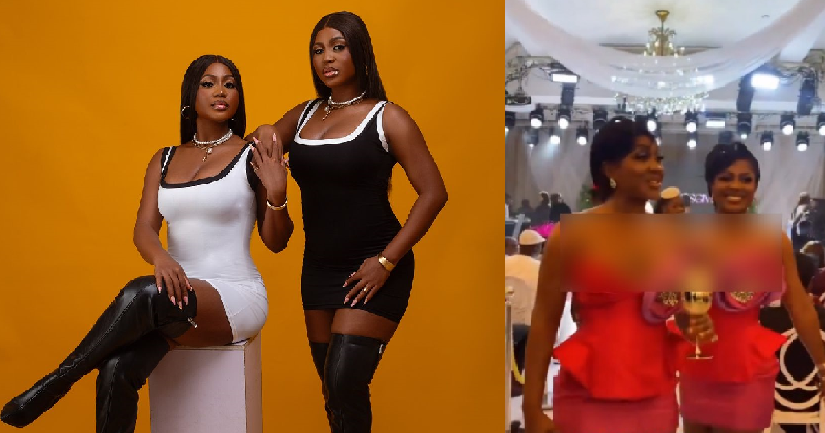 Naija Twins Handi And Wanni Crit!cized Over The Revealing Outfits They Wore To Toke Makinwa's Thanksgiving Party (VIDEO)