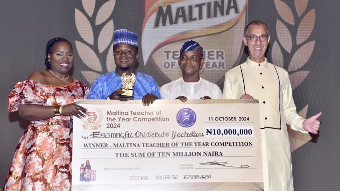 Nasarawa teacher named 2024 Maltina Teacher of the Year, wins N10m grand prize