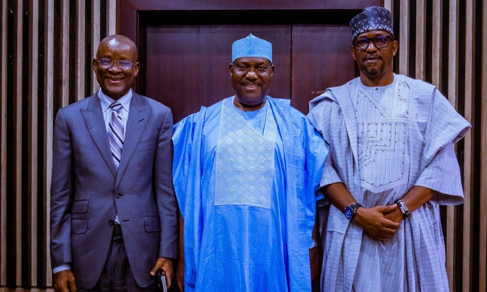 Newly Appointed NSC Chairman Meets SGF, Former Sports Minister [Photos]