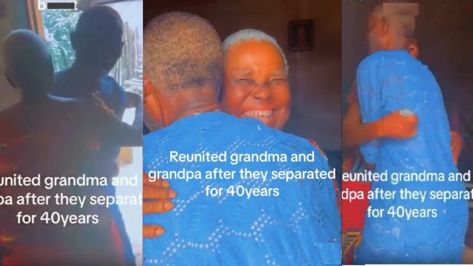 Nigerian man reunites his grand parents who have been separated for over 40 years (VIDEO)