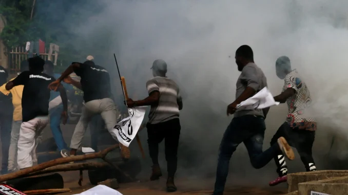 October 1 Showdown: Thugs take over protest venue in Port Harcourt