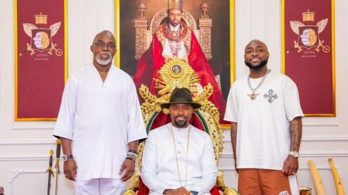 Patrick Doyle Criticises Davido's Attire During Visit To Olu Of Warri