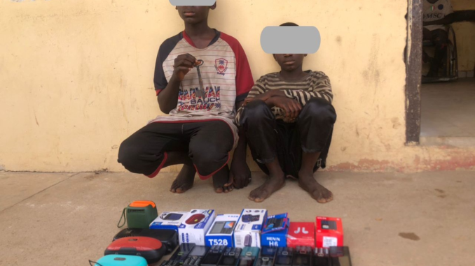 Police Arrest Minors For Phones Theft In Bauchi