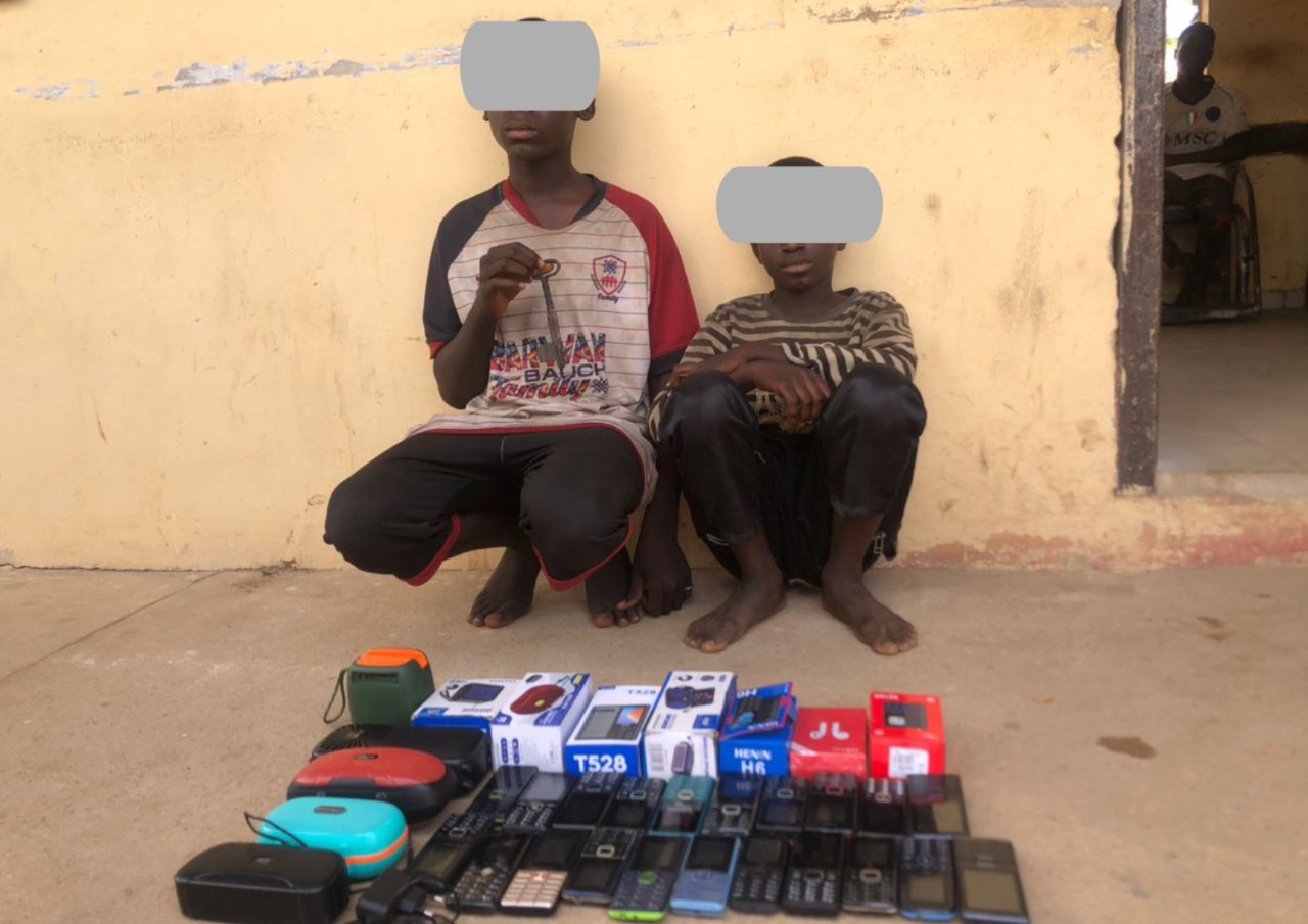 Police Arrest Minors For Phones Theft In Bauchi