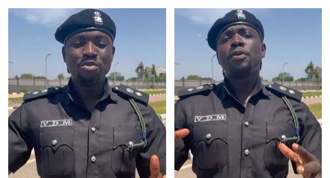 Police Open Investigation As Video Of VeryDarkMan In Its Uniform Goes Viral Online