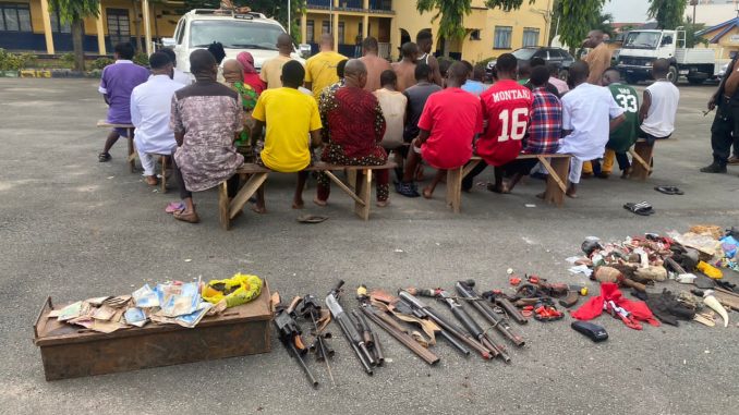 Police arrest 29 kidnapping suspects in Imo, recover 14 guns