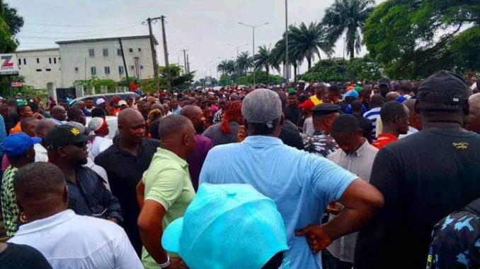 Pro-Wike Supporters Stage Protest Against Rivers LG Poll