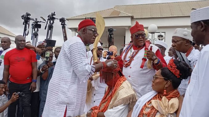 Prof. Azinge Crowned 14th Asagba Of Asaba, Promises Justice, Fairness For All