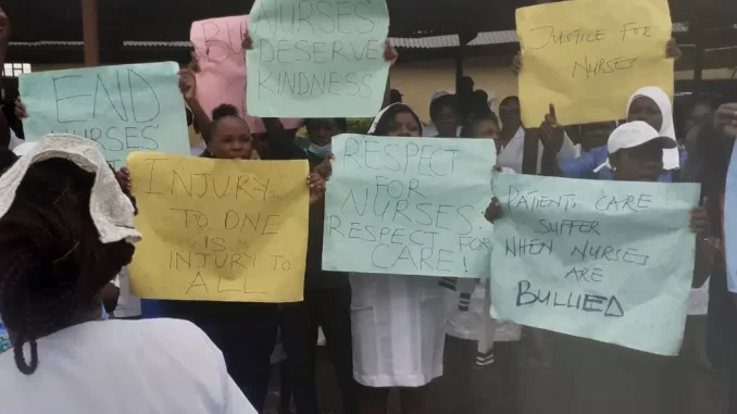 Protest rocks Ogun hospital over alleged assault on student nurse by consultant